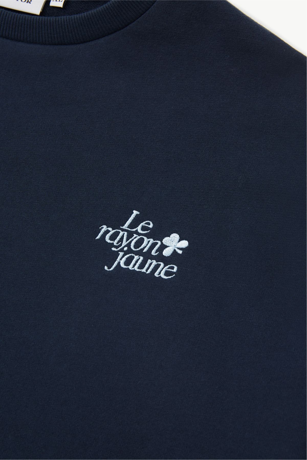 무드디렉터(MOODDIRECTOR) Le rayon jaune 클로버 스웨트셔츠 네이비
