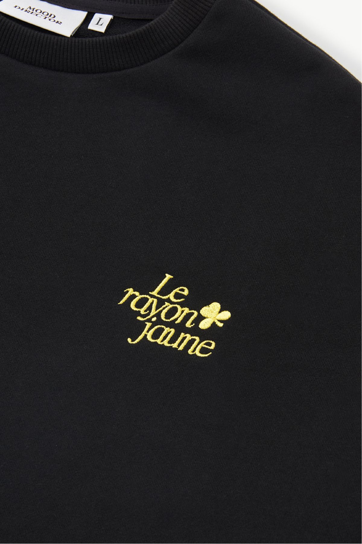 무드디렉터(MOODDIRECTOR) Le rayon jaune 클로버 스웨트셔츠 블랙