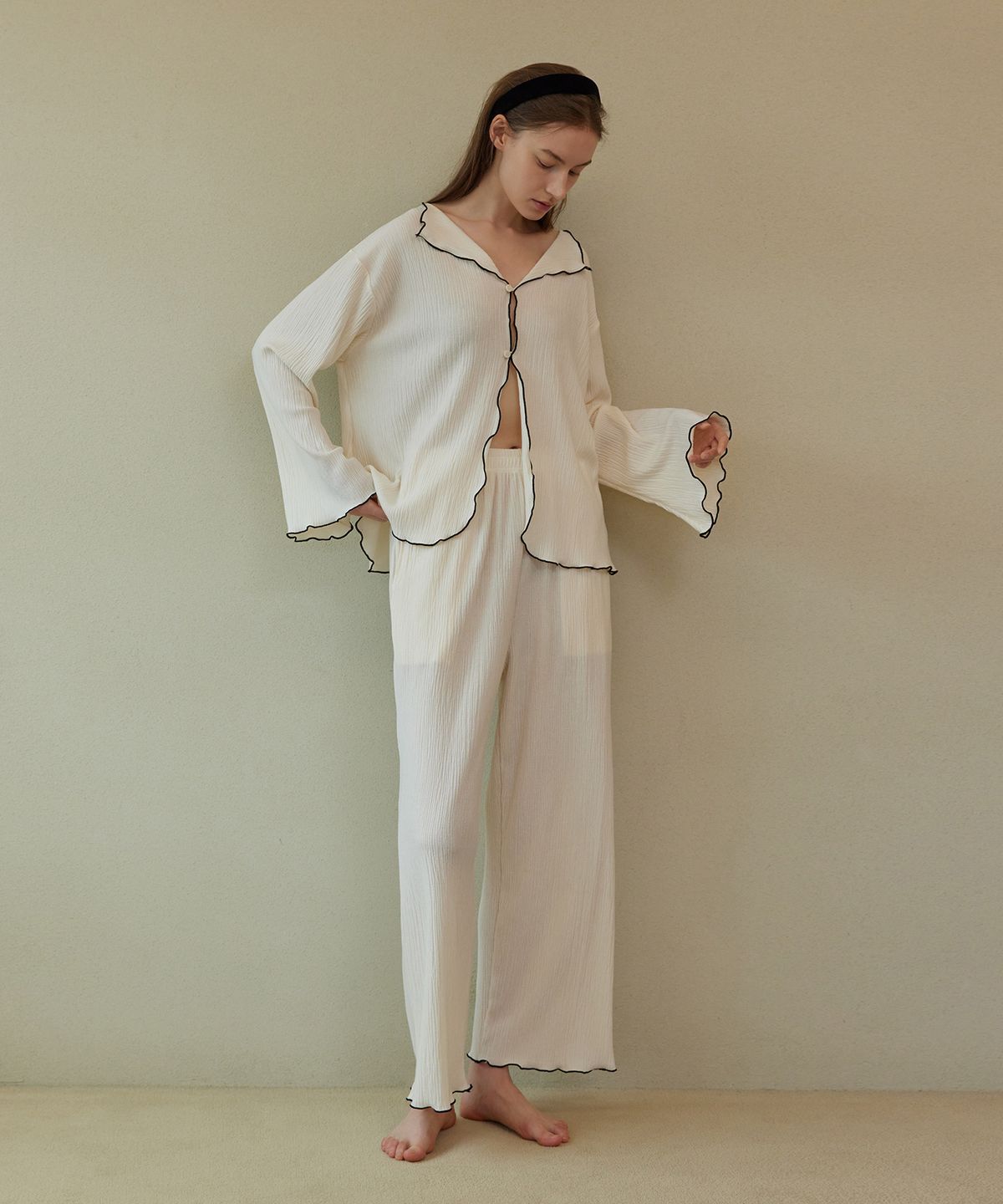 아템포(ATEMPO) EASY PAJAMA SET_cream