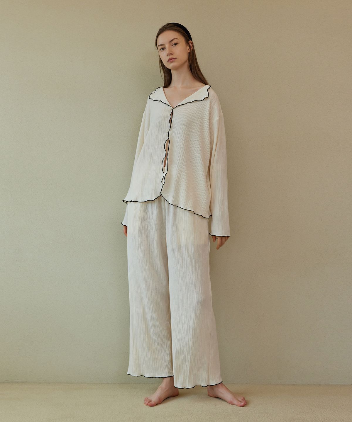 아템포(ATEMPO) EASY PAJAMA SET_cream