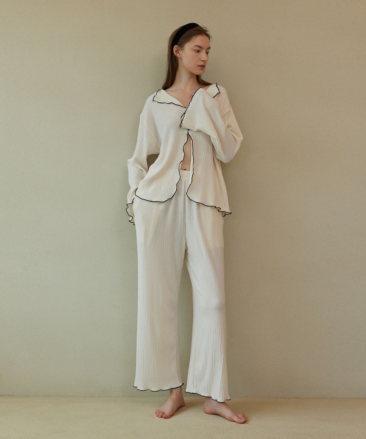 아템포(ATEMPO) EASY PAJAMA SET_cream