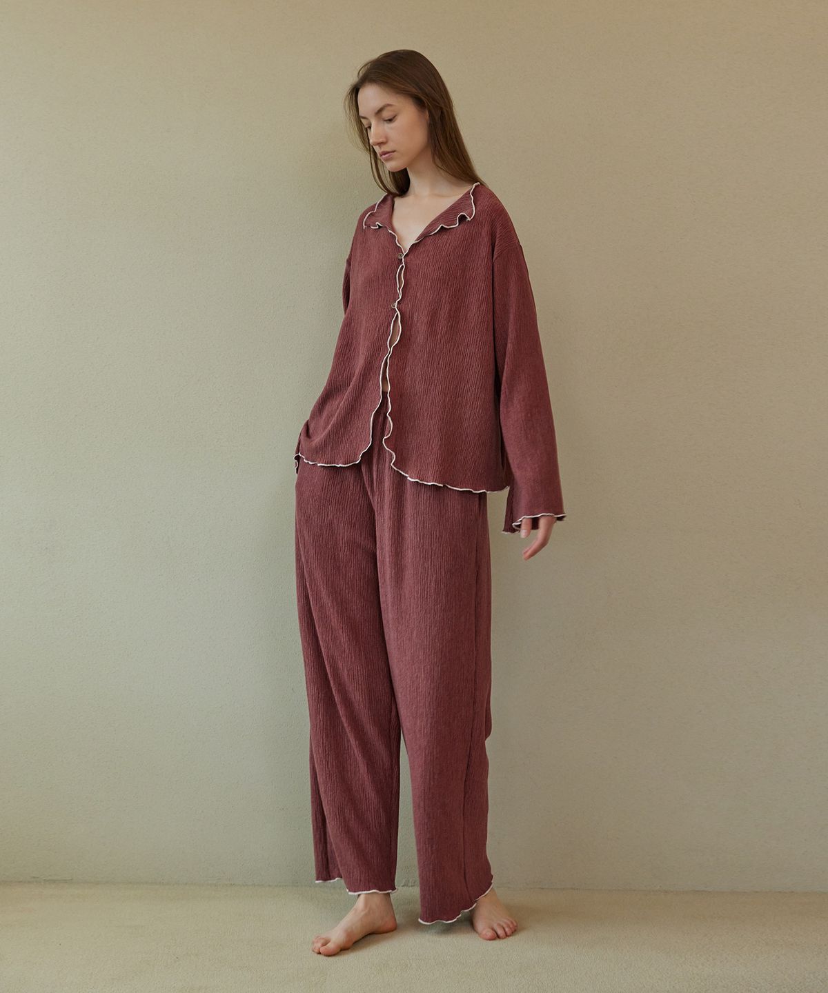 아템포(ATEMPO) EASY PAJAMA SET_rose