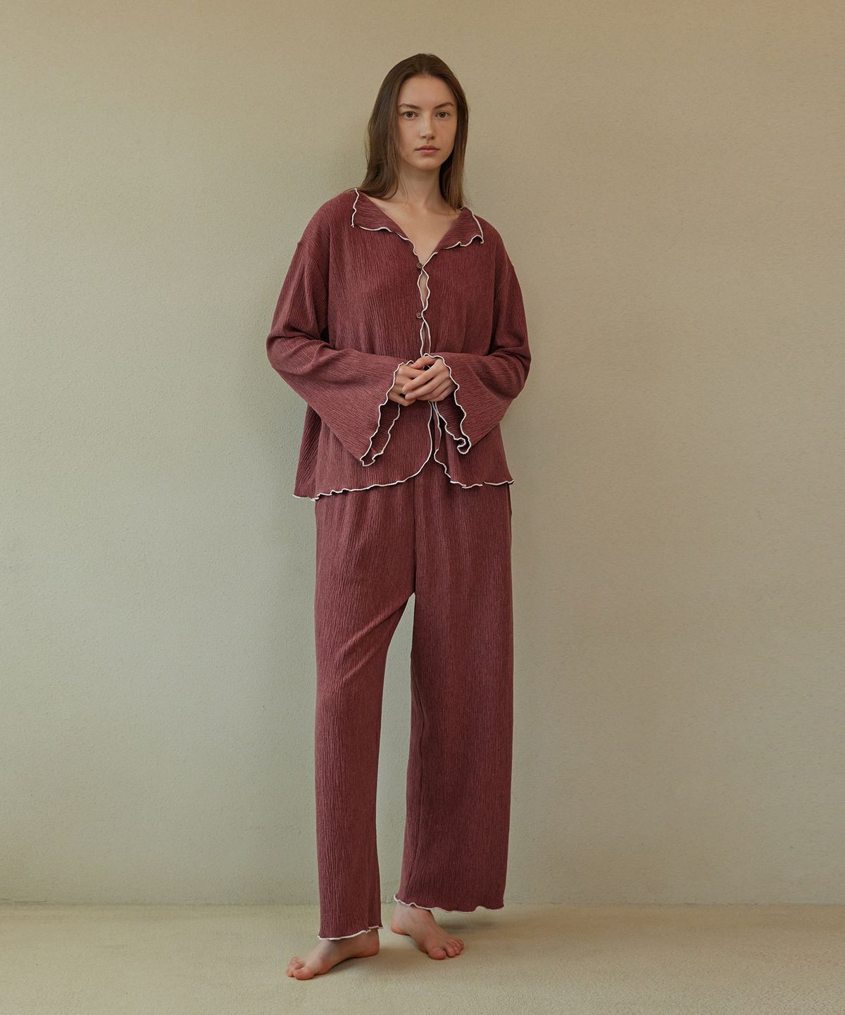 아템포(ATEMPO) EASY PAJAMA SET_rose