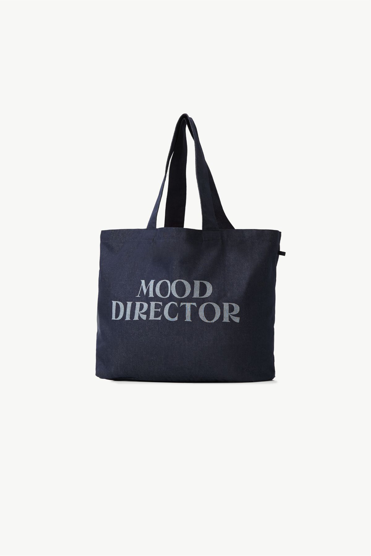 무드디렉터(MOODDIRECTOR) MOOD DIRECTOR 클래식 로고 데님 토트백 다크 네이비