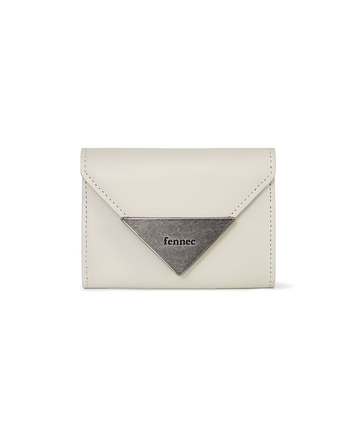 페넥(FENNEC) MATT TRIANGLE WALLET - CREAM