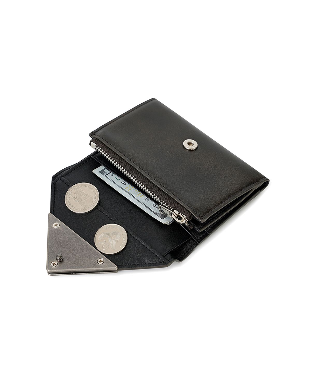 페넥(FENNEC) MATT TRIANGLE WALLET - BROWN