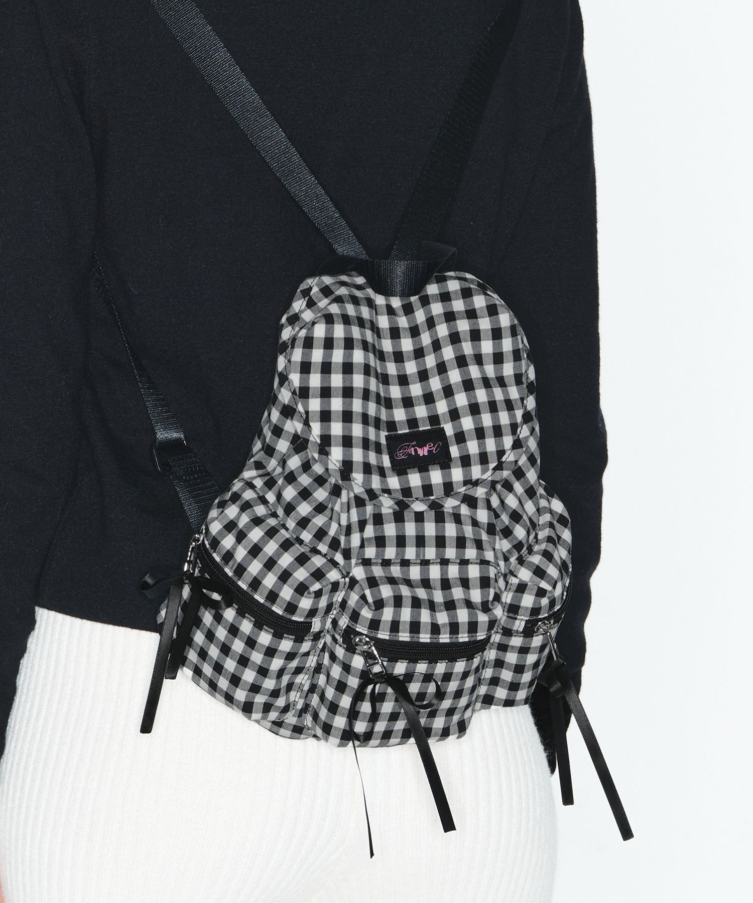 【FENNEC】BERRY POCKET BACKPACK - CHECK [正規品] BERRY POCKET BACKPACK - CHECK BROWN - Fennec