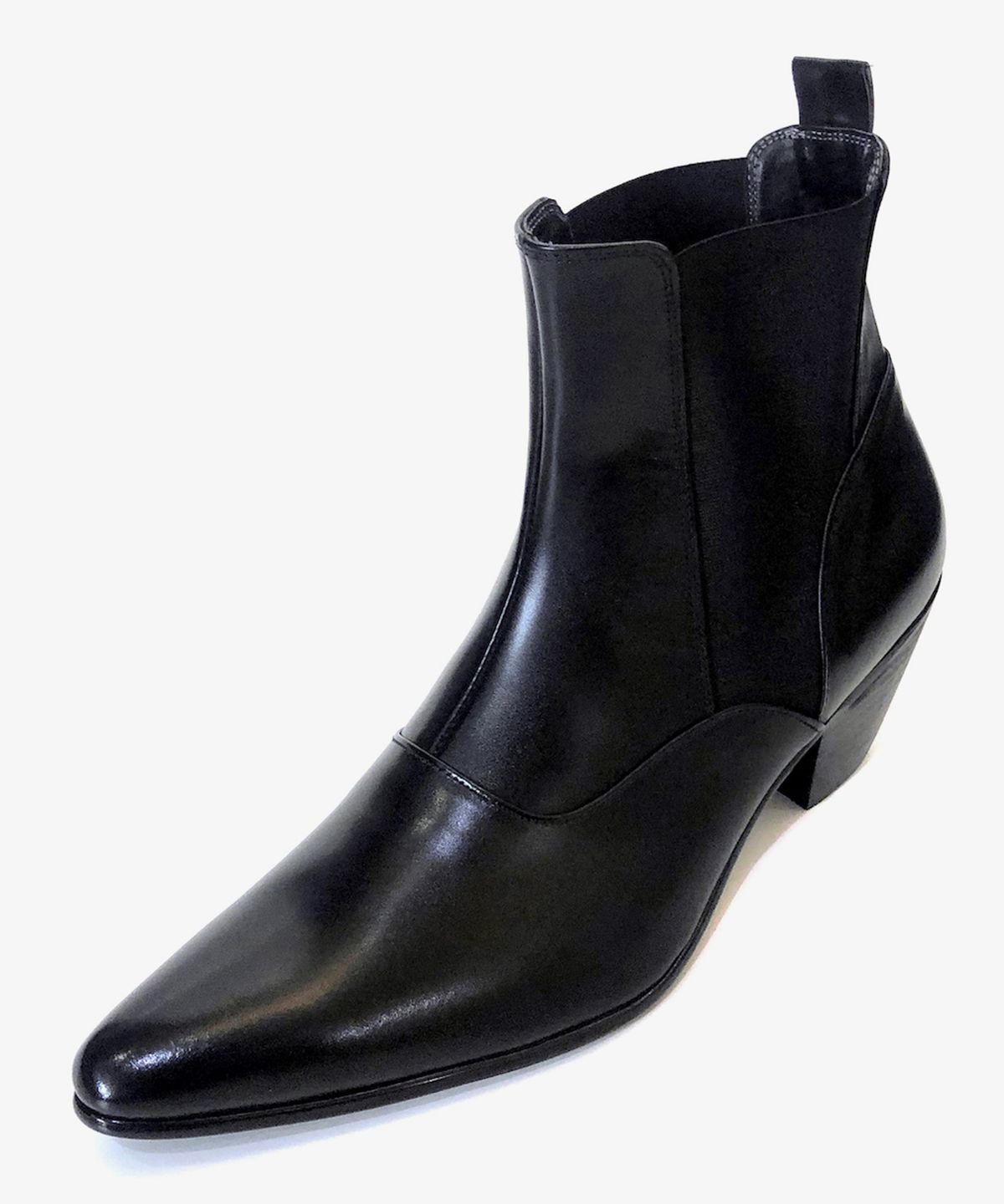 조앤슈(JOENSHOE) 슈만 밴딩 앵클 웨스턴부츠 블랙