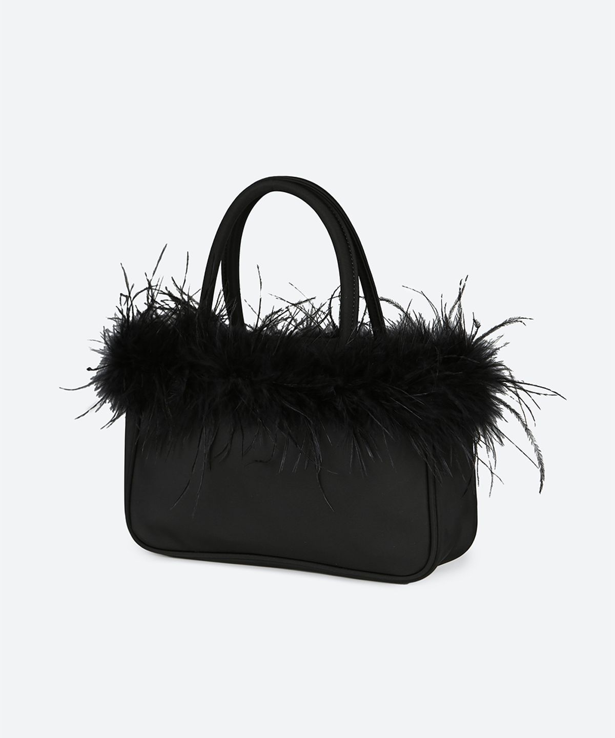 문선 아카이브(MOONSUN ARCHIVE) Ostrich Hair Tote Bag / Black