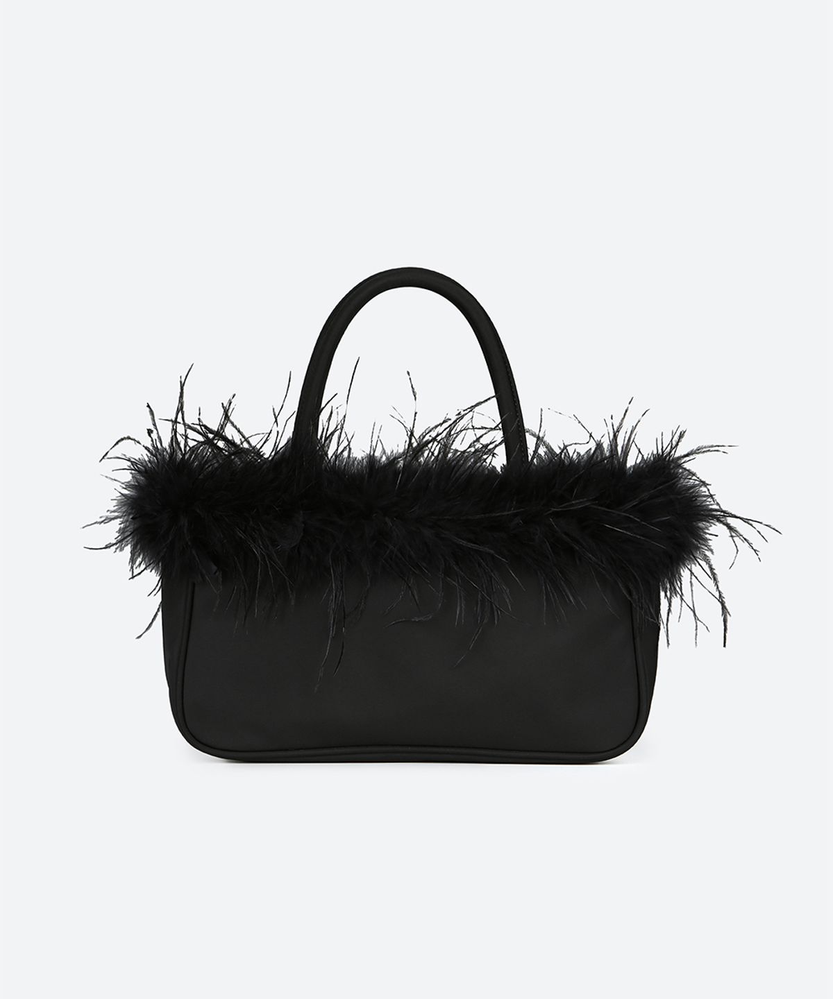 문선 아카이브(MOONSUN ARCHIVE) Ostrich Hair Tote Bag / Black