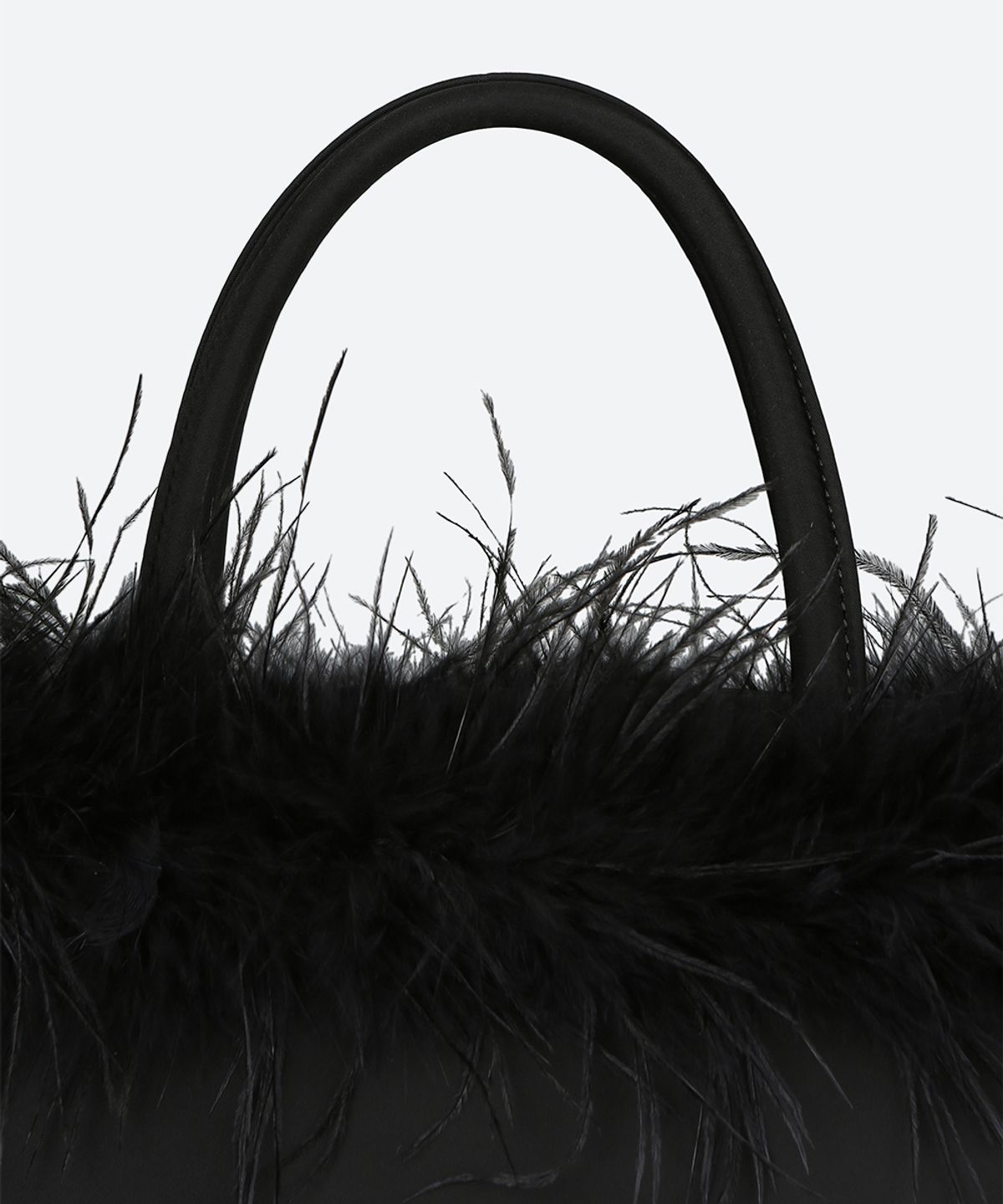 문선 아카이브(MOONSUN ARCHIVE) Ostrich Hair Tote Bag / Black