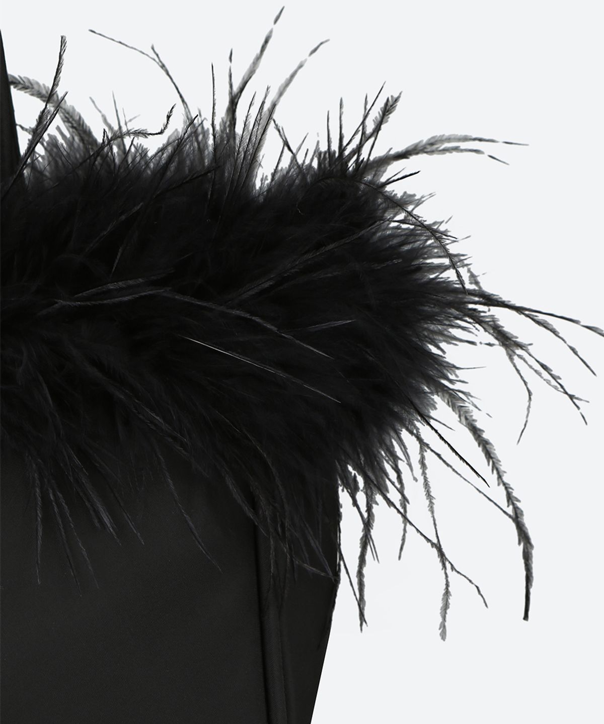 문선 아카이브(MOONSUN ARCHIVE) Ostrich Hair Tote Bag / Black