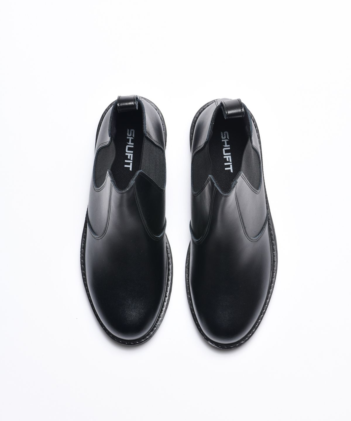 슈피트(SHUFIT) 소가죽 첼시부츠 COW SKIN 블랙 앵클 부츠 SFT-306
