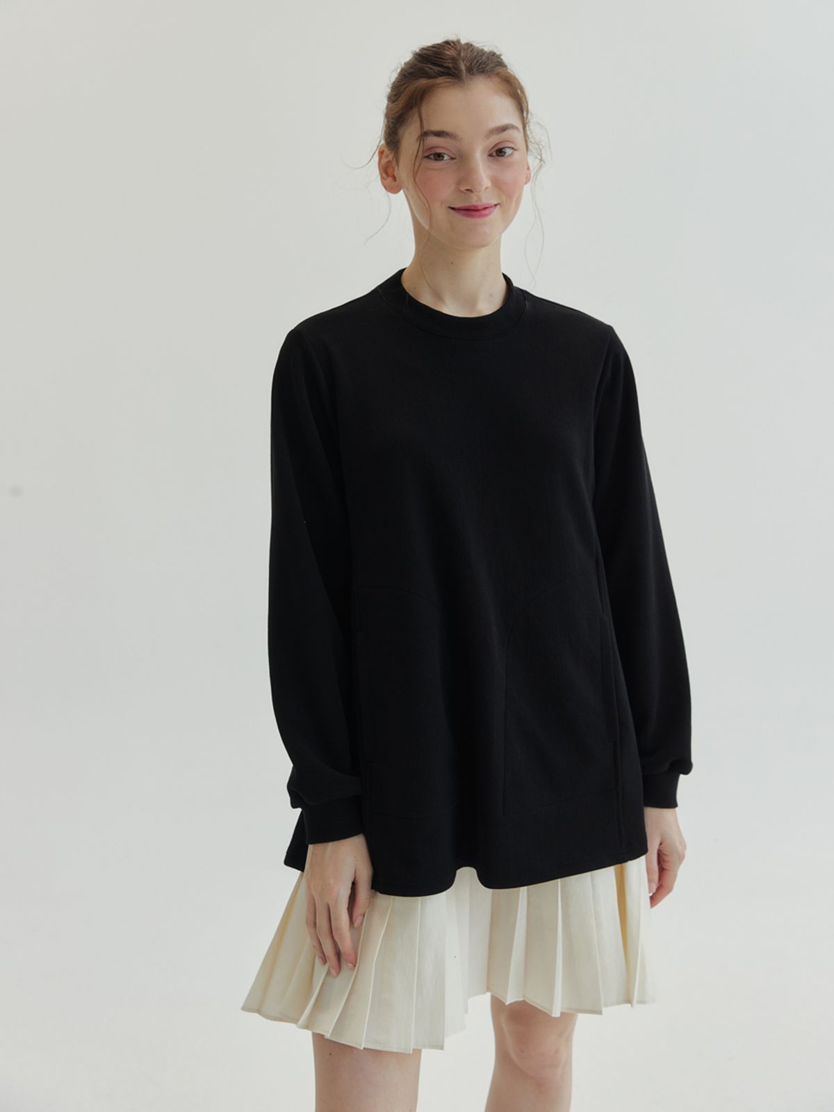 로얄디사이드(LOYALDECIDE) 스웻 셔츠 원피스