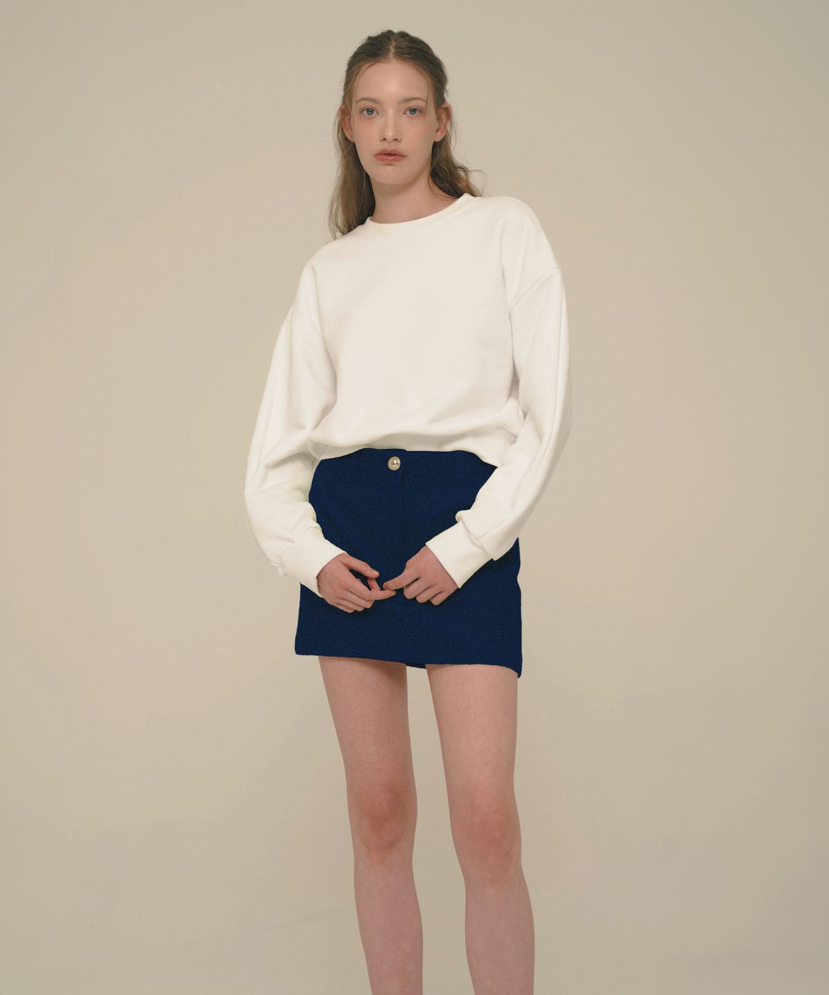 아이스가든에이오공팔(ICE GARDEN A.508) Wool Blended Mini Skirt