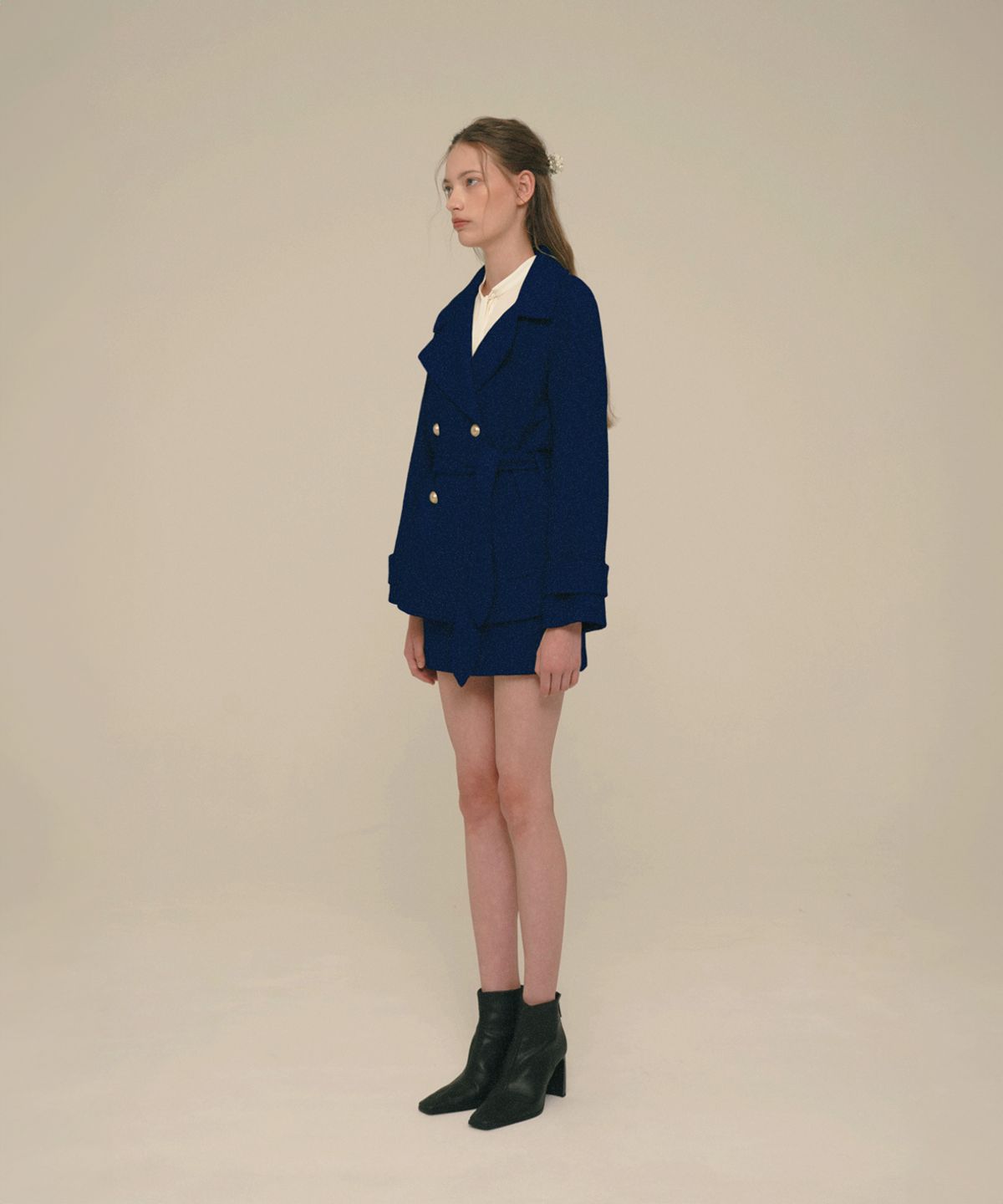 아이스가든에이오공팔(ICE GARDEN A.508) Wool Blended Pea-coat