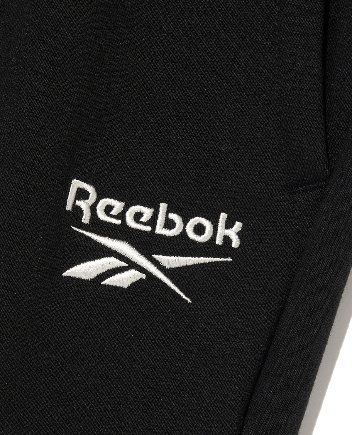 리복(REEBOK) 2WAY 기모 스웨트 팬츠 - 블랙