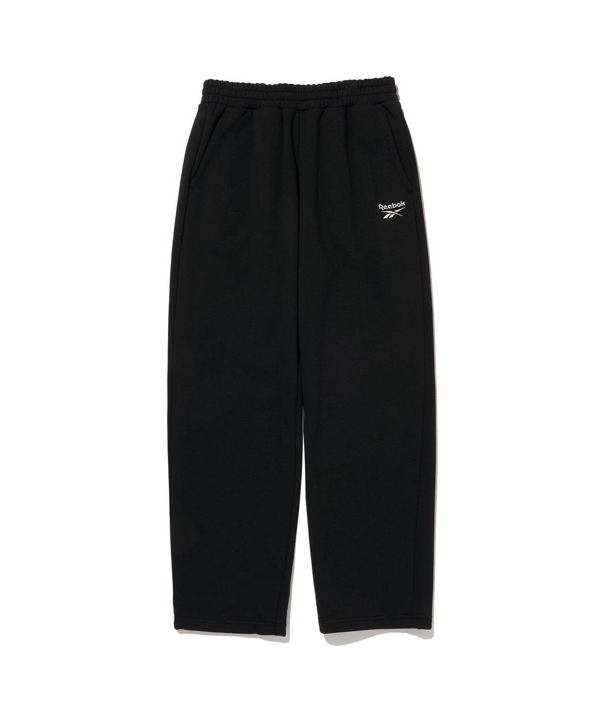 리복(REEBOK) 2WAY 기모 스웨트 팬츠 - 블랙