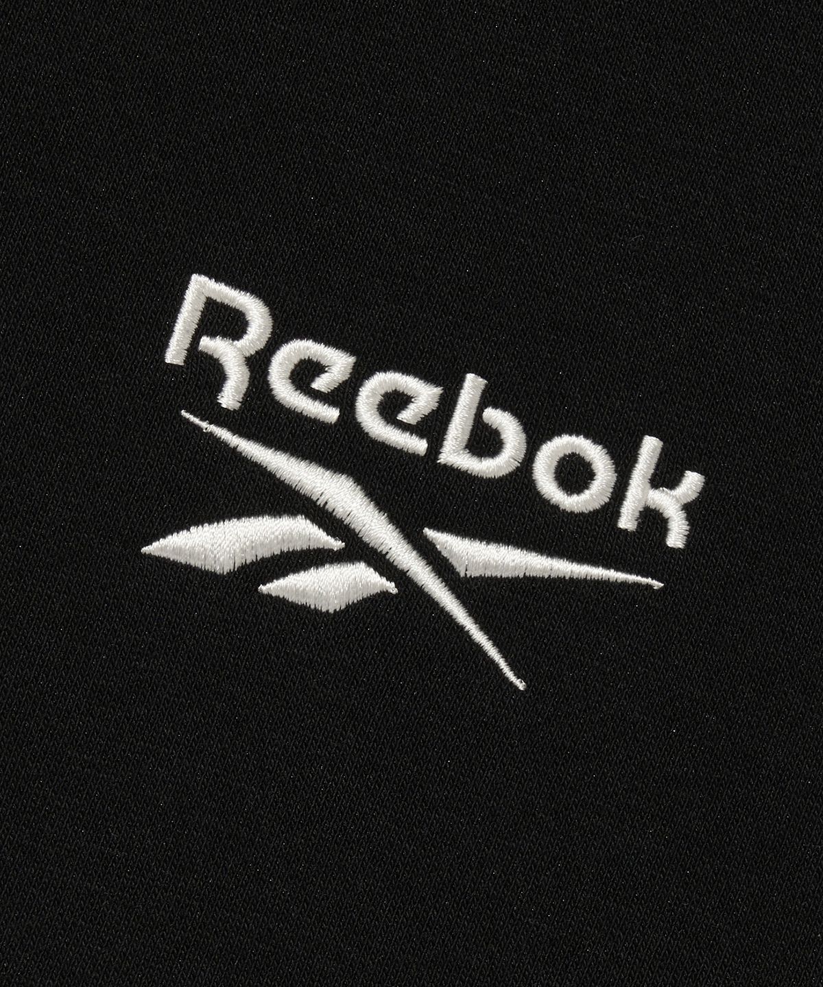 리복(REEBOK) 패널드 기모 후드티 - 블랙
