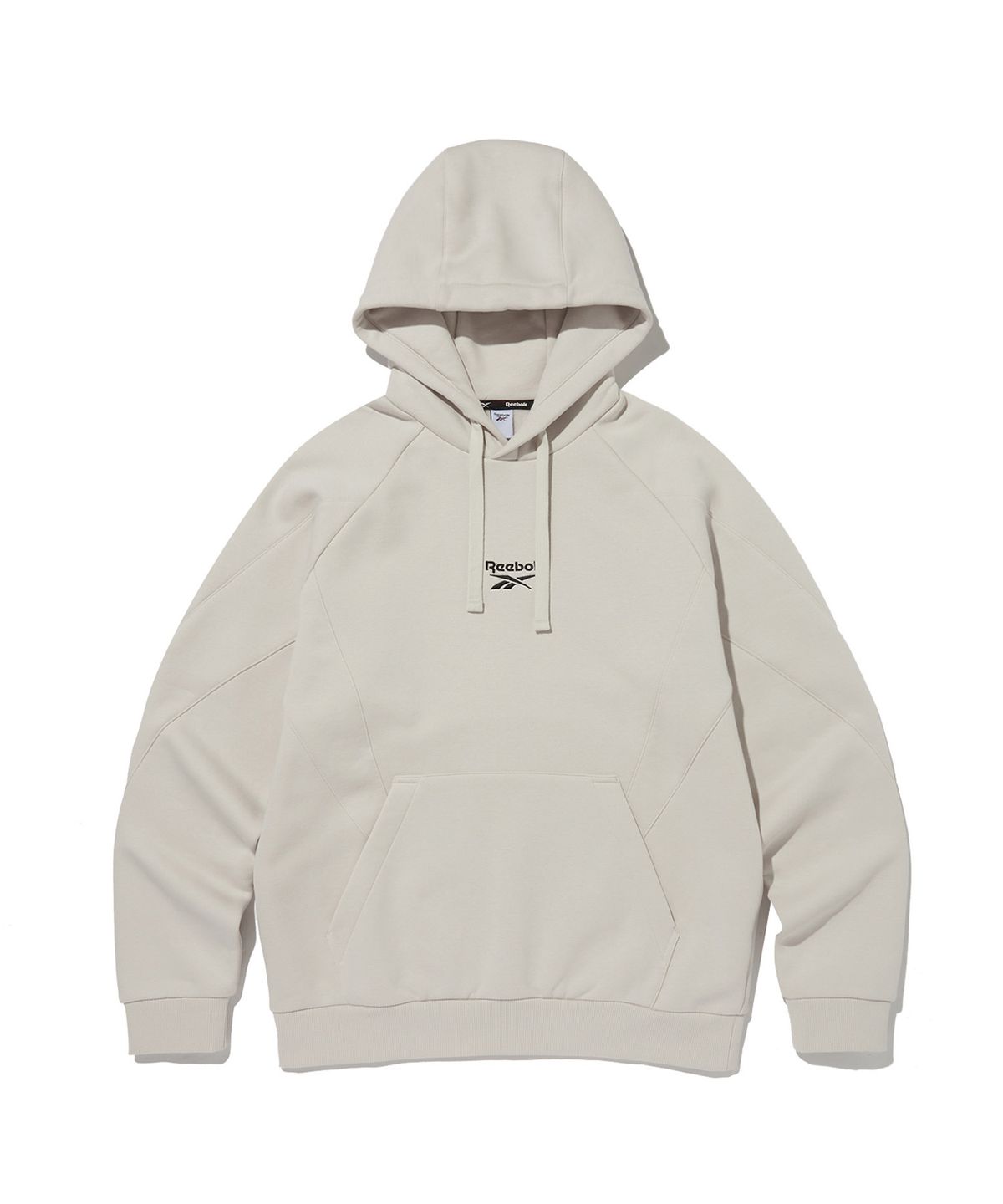 리복(REEBOK) 패널드 기모 후드티 - 베이지