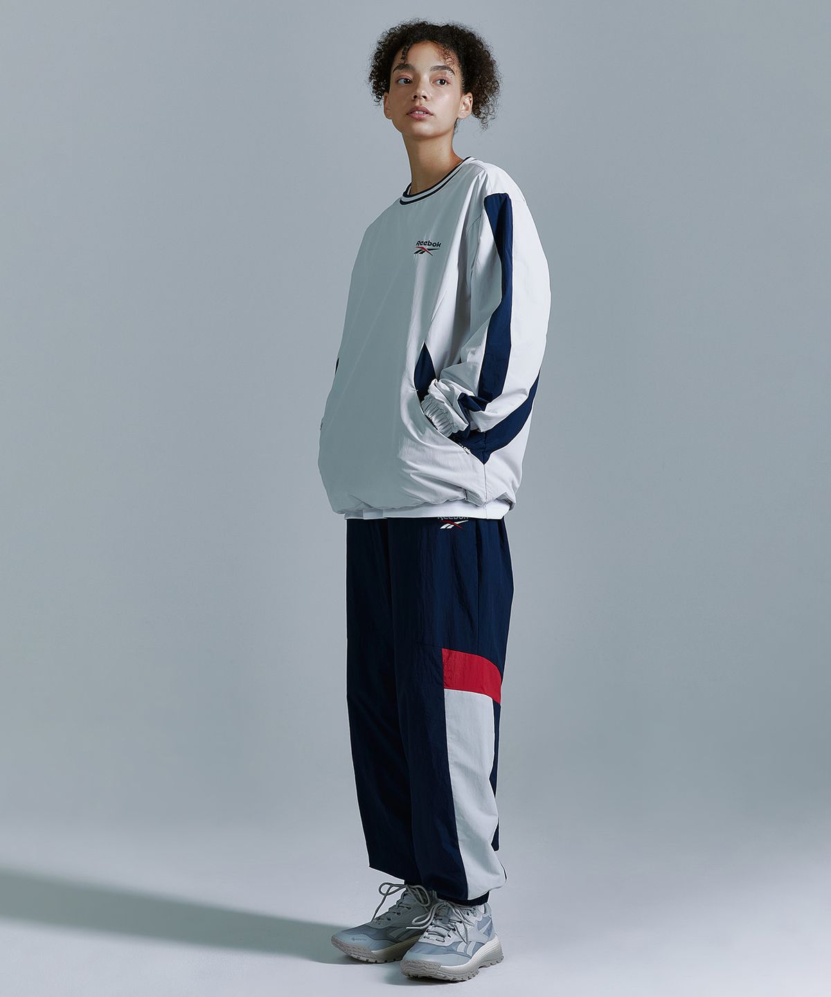 리복(REEBOK) 헤리티지 웜 조거 팬츠 - 네이비