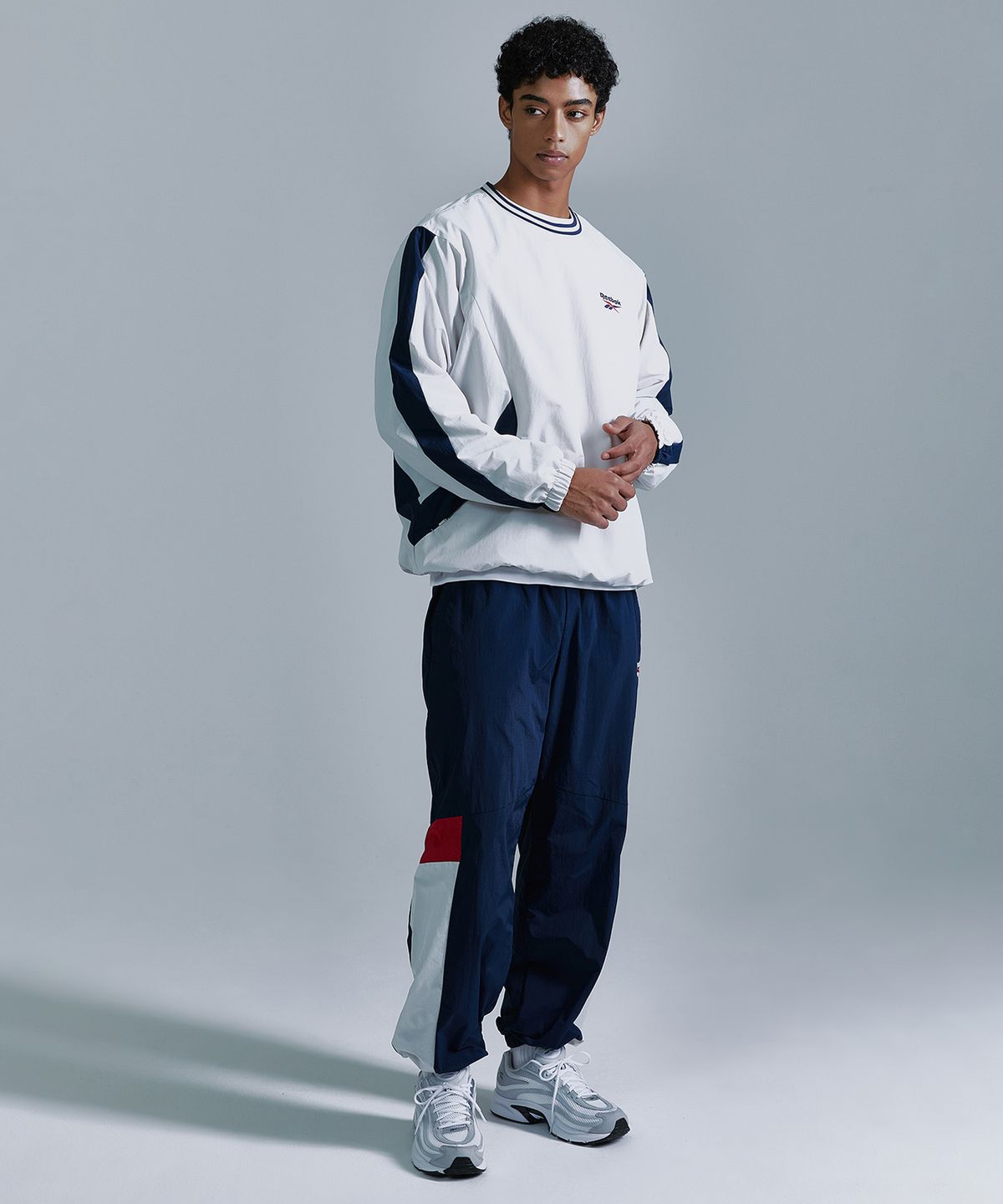 리복(REEBOK) 헤리티지 웜 조거 팬츠 - 네이비
