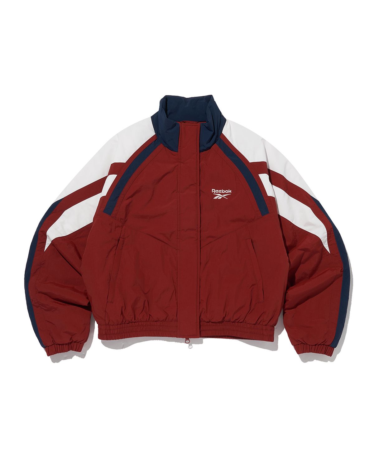 리복(REEBOK) 헤리티지 크롭 패딩 자켓(W) - 레드