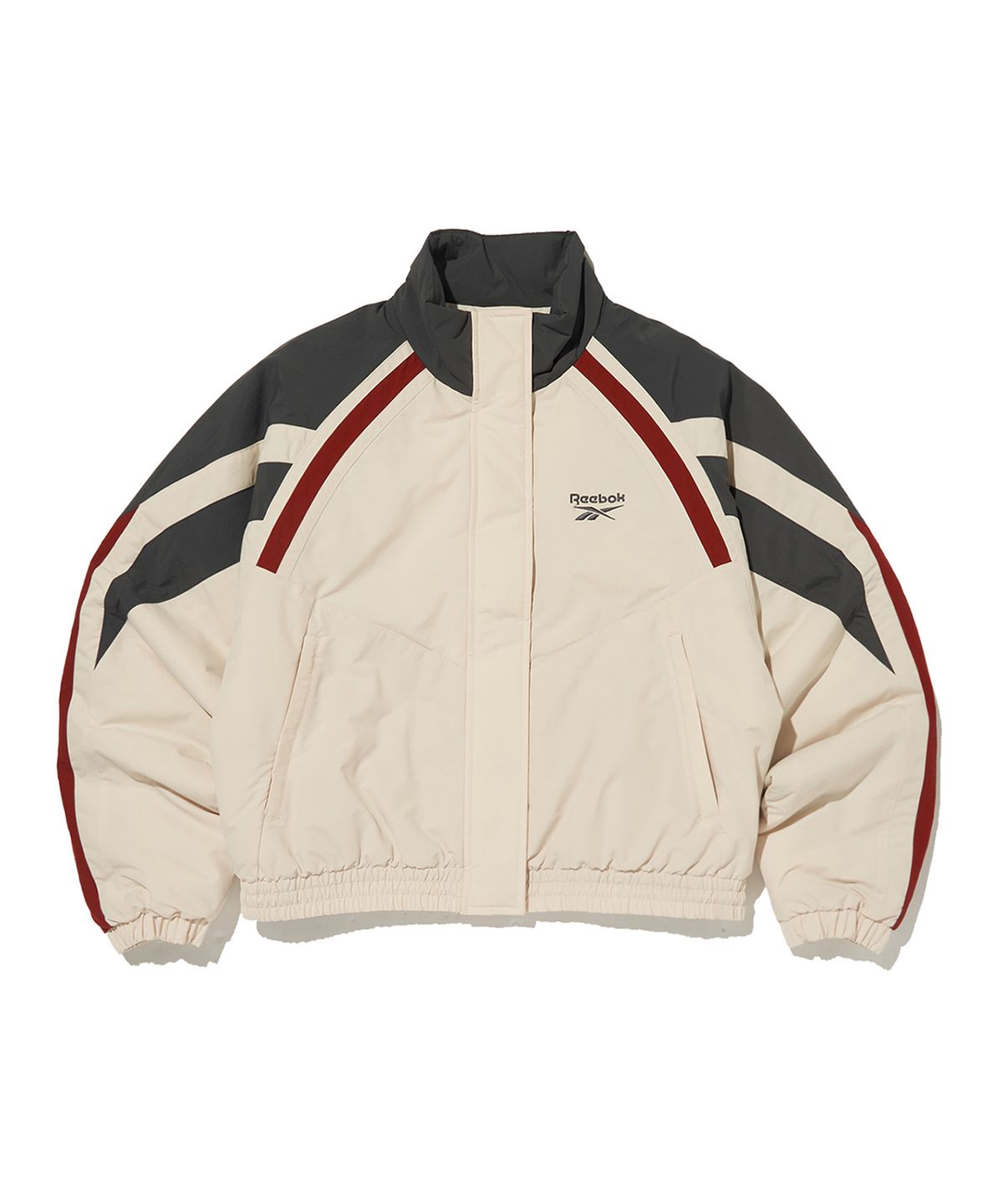 리복(REEBOK) 헤리티지 크롭 패딩 자켓(W) - 베이지