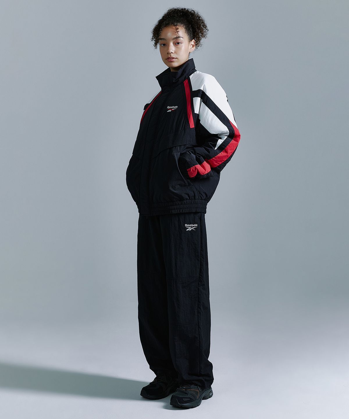 리복(REEBOK) 헤리티지 패딩 자켓 - 블랙