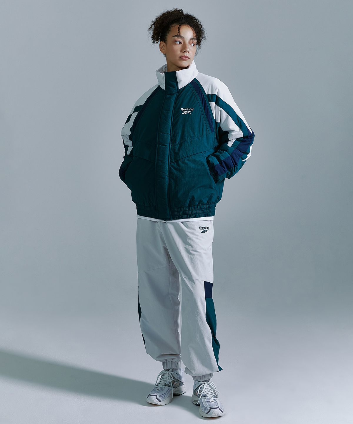 리복(REEBOK) 헤리티지 패딩 자켓 - 그린