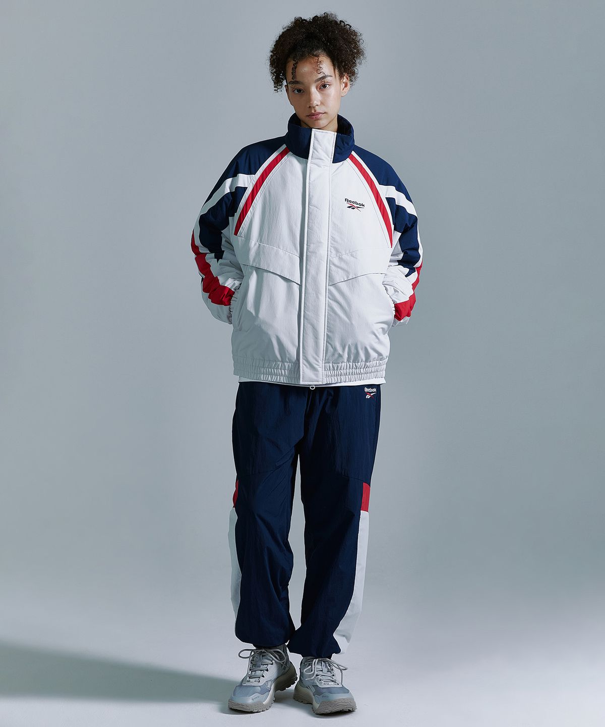 리복(REEBOK) 헤리티지 패딩 자켓 - 베이지