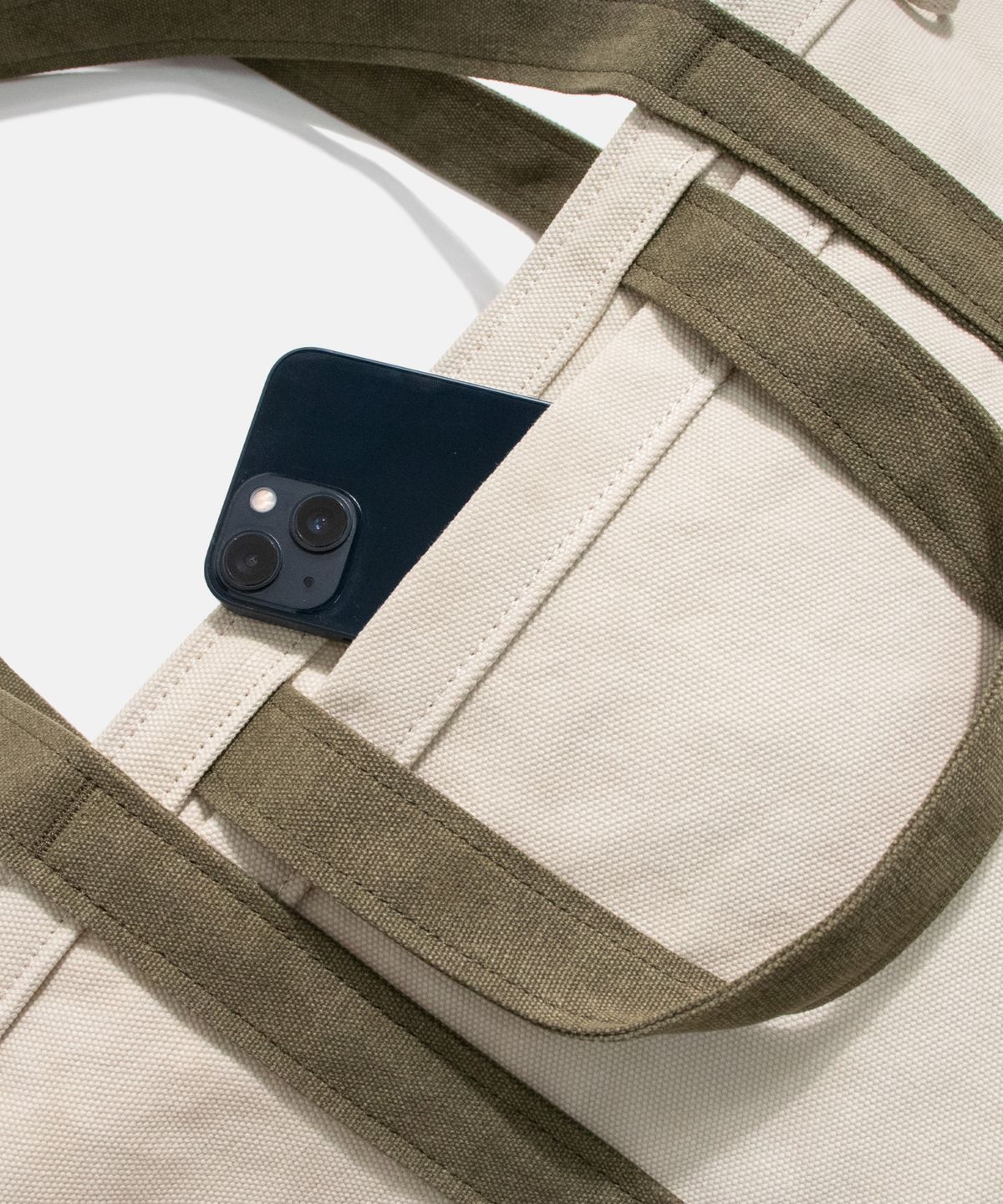 에스피오나지(ESPIONAGE) Heavy Canvas Tote Bag Olive