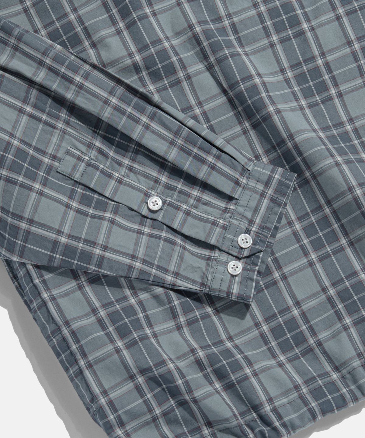 에스피오나지(ESPIONAGE) Half Zip Anorak Shirt Blue Check