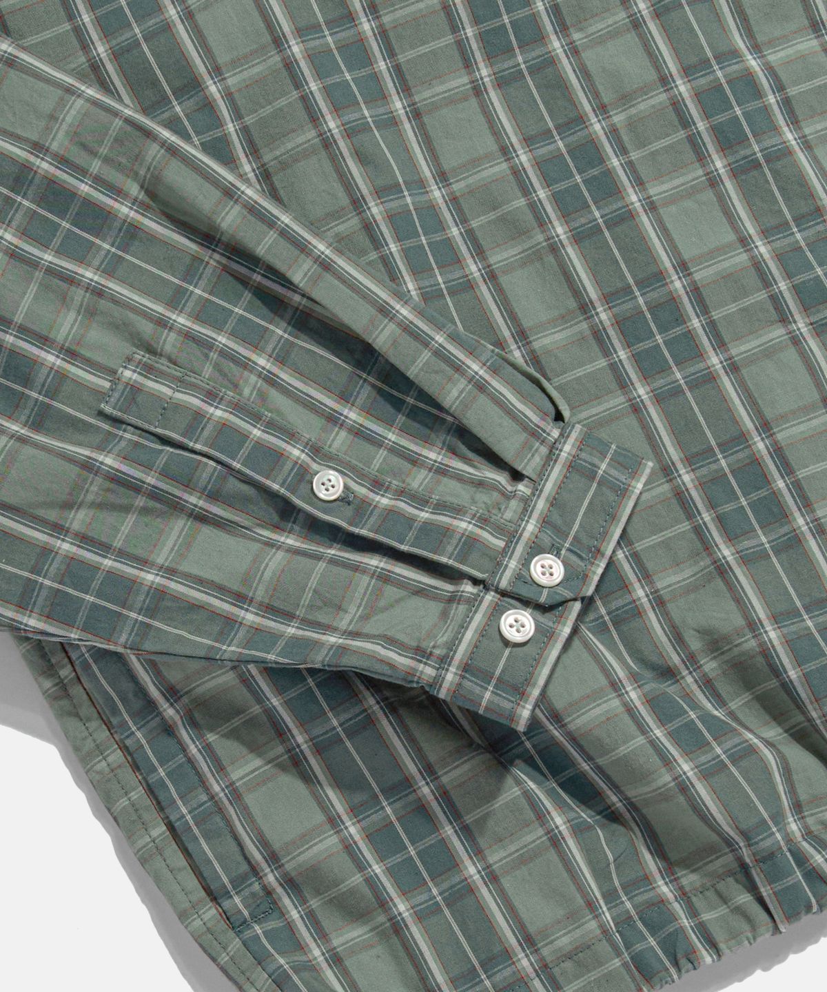 에스피오나지(ESPIONAGE) Half Zip Anorak Shirt Green Check