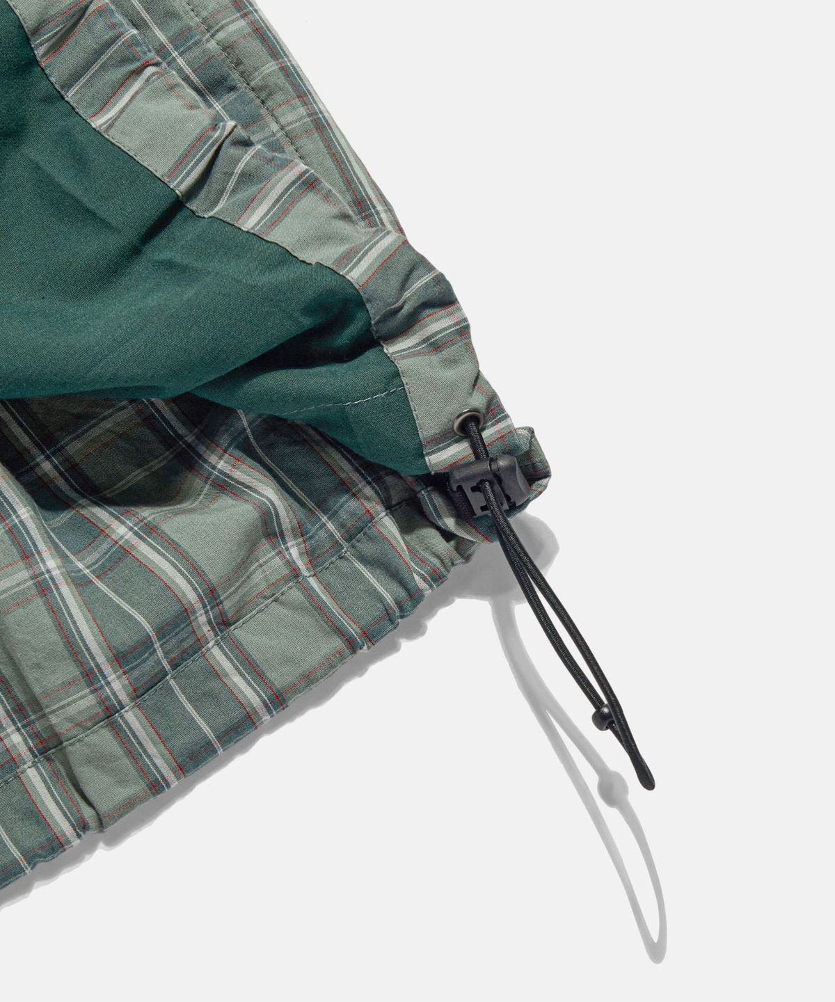 에스피오나지(ESPIONAGE) Half Zip Anorak Shirt Green Check