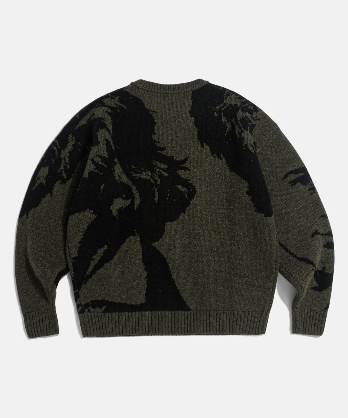 에스피오나지(ESPIONAGE) Beethoven Knit Sweater Olive