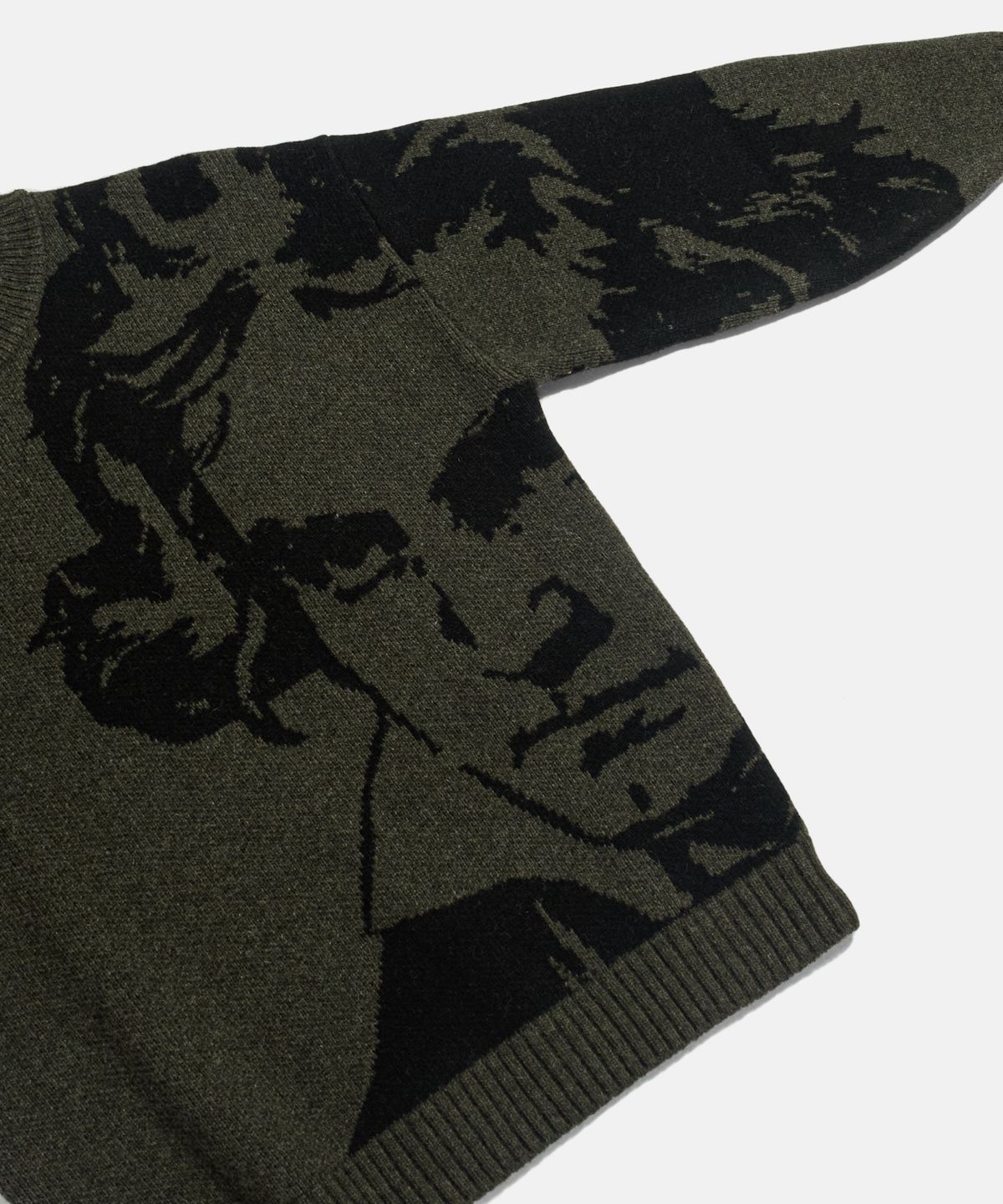 에스피오나지(ESPIONAGE) Beethoven Knit Sweater Olive