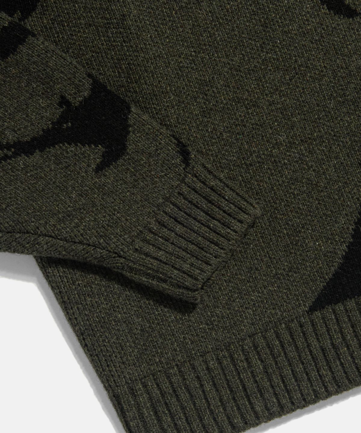 에스피오나지(ESPIONAGE) Beethoven Knit Sweater Olive