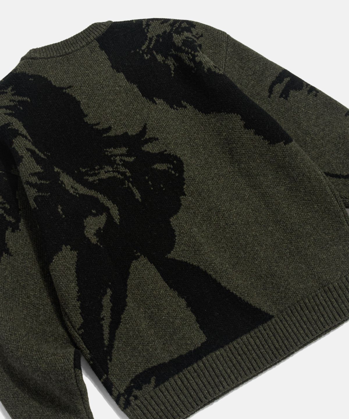 에스피오나지(ESPIONAGE) Beethoven Knit Sweater Olive