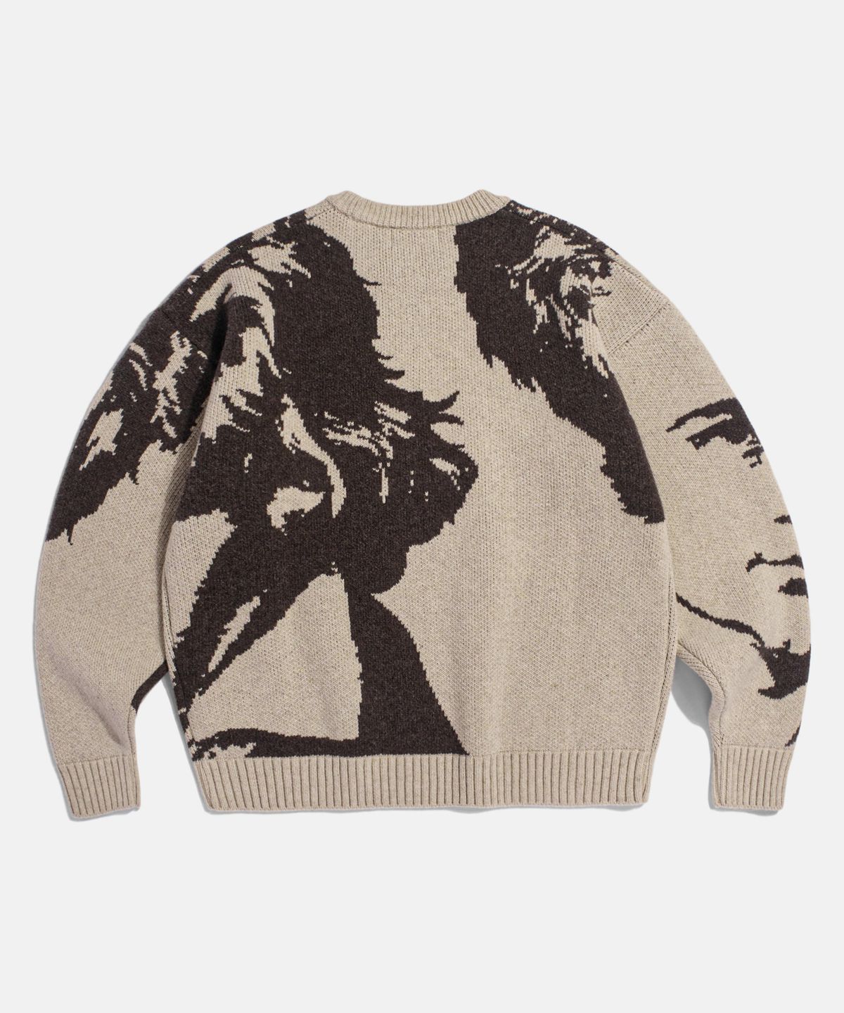 에스피오나지(ESPIONAGE) Beethoven Knit Sweater Sand Beige