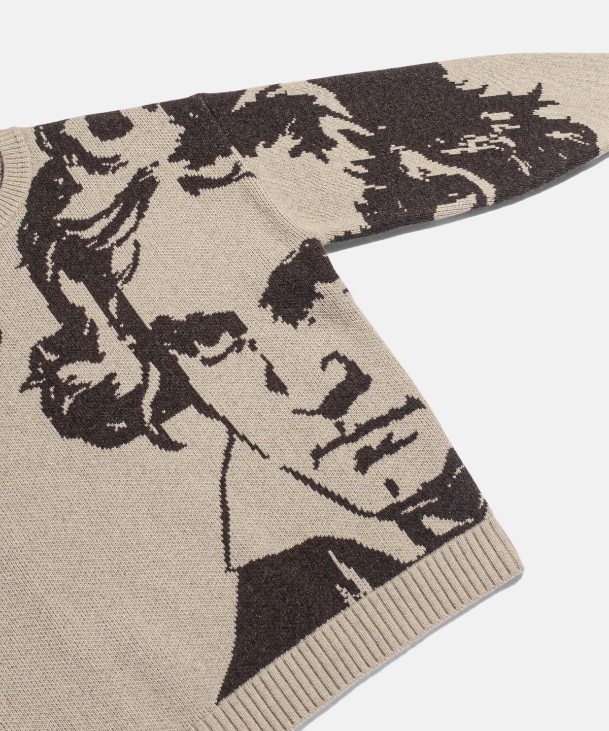 에스피오나지(ESPIONAGE) Beethoven Knit Sweater Sand Beige