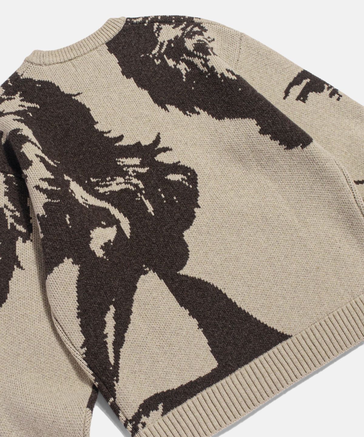 에스피오나지(ESPIONAGE) Beethoven Knit Sweater Sand Beige