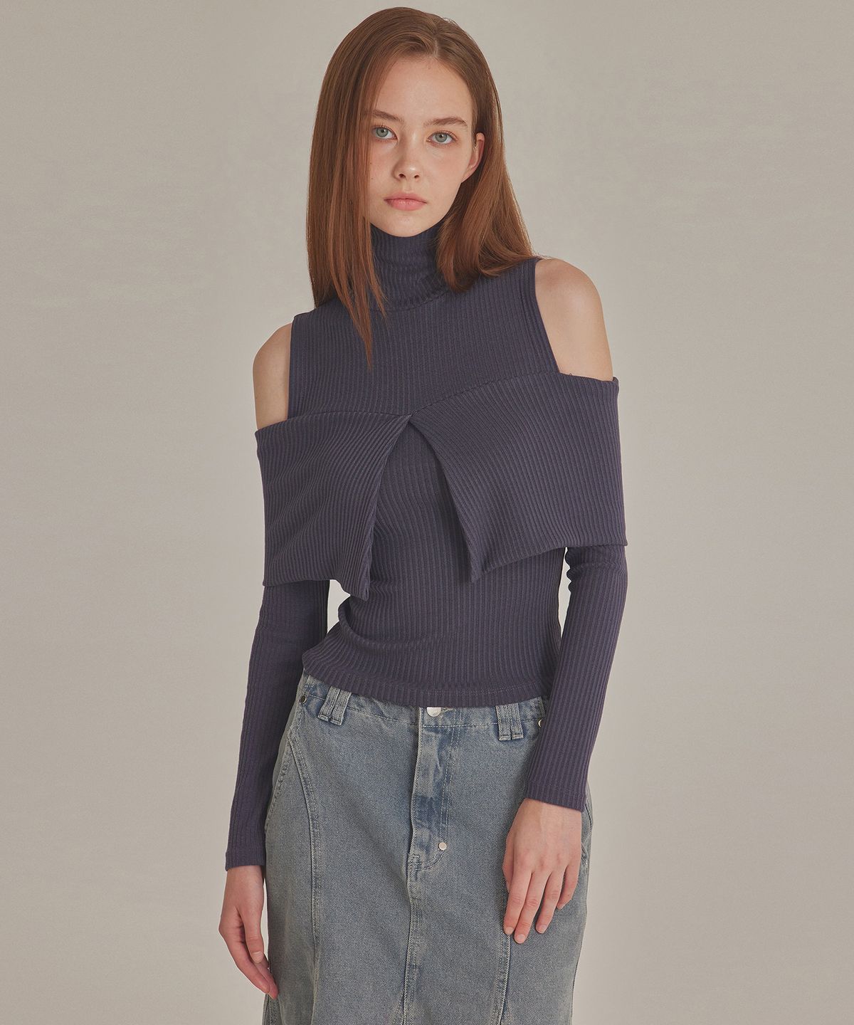 탑걸(TOPGIRL) HIGH NECK SAILOR CUT-OUT TOP_T426TP106