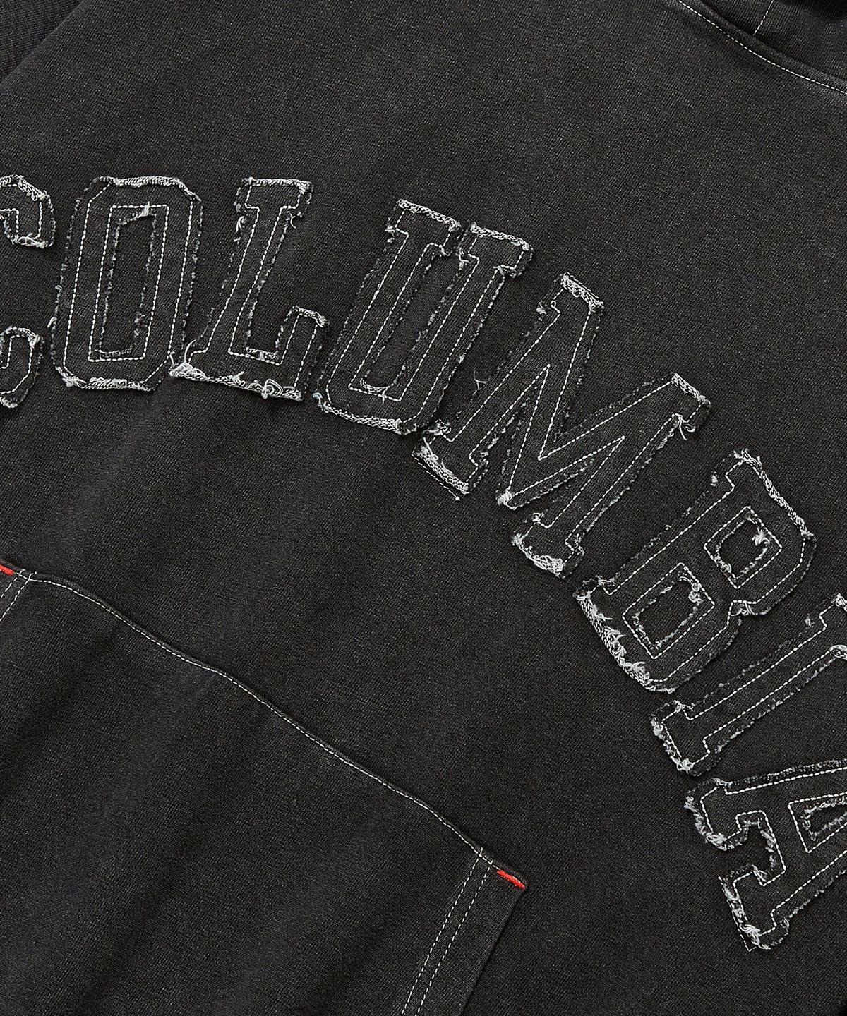 컬럼비아 유니버시티(COLUMBIA UNIVERSITY) CU BIG ARCH DENIM TERRY HOODIE 블랙데님