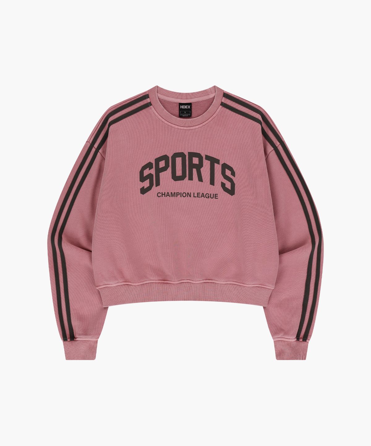 에이치덱스(HDEX) 우먼스 스포츠 피그먼트 컬러라인 스웨트 셔츠 (Pigment Pink)