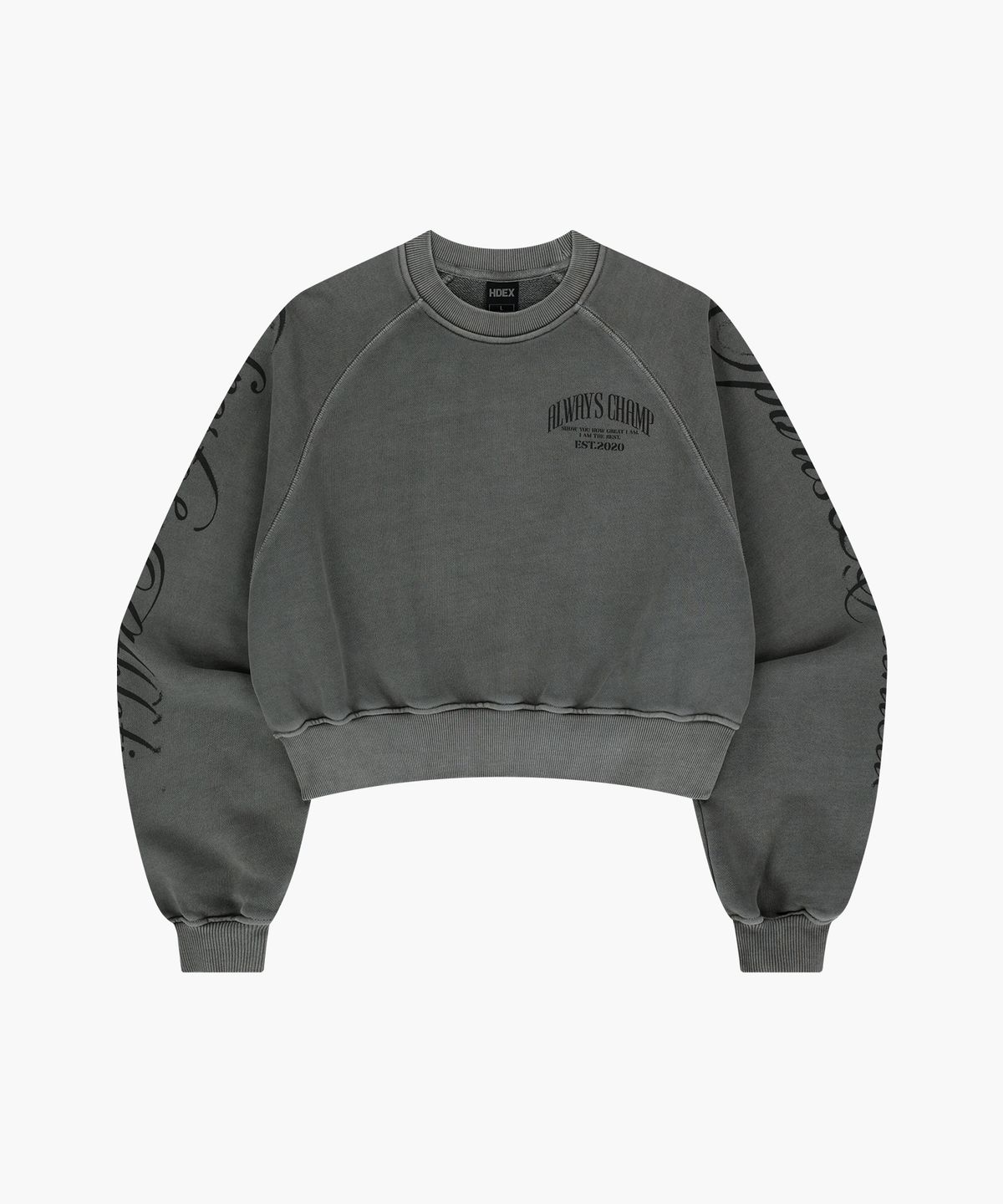 에이치덱스(HDEX) 우먼스 얼웨이즈 피그먼트 스웨트 셔츠 (Pigment Gray)