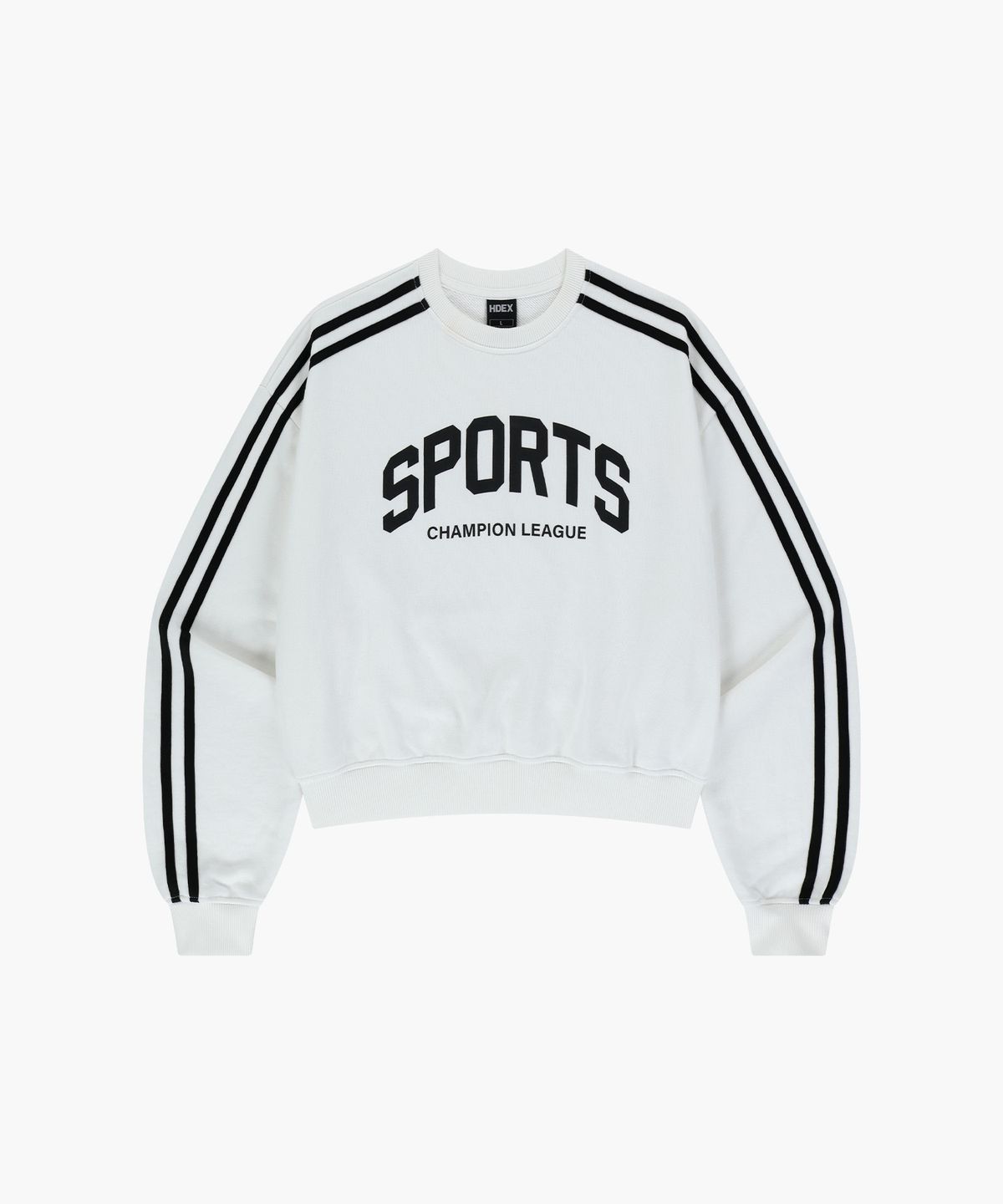 에이치덱스(HDEX) 우먼스 스포츠 컬러라인 스웨트 셔츠 (Off-White)