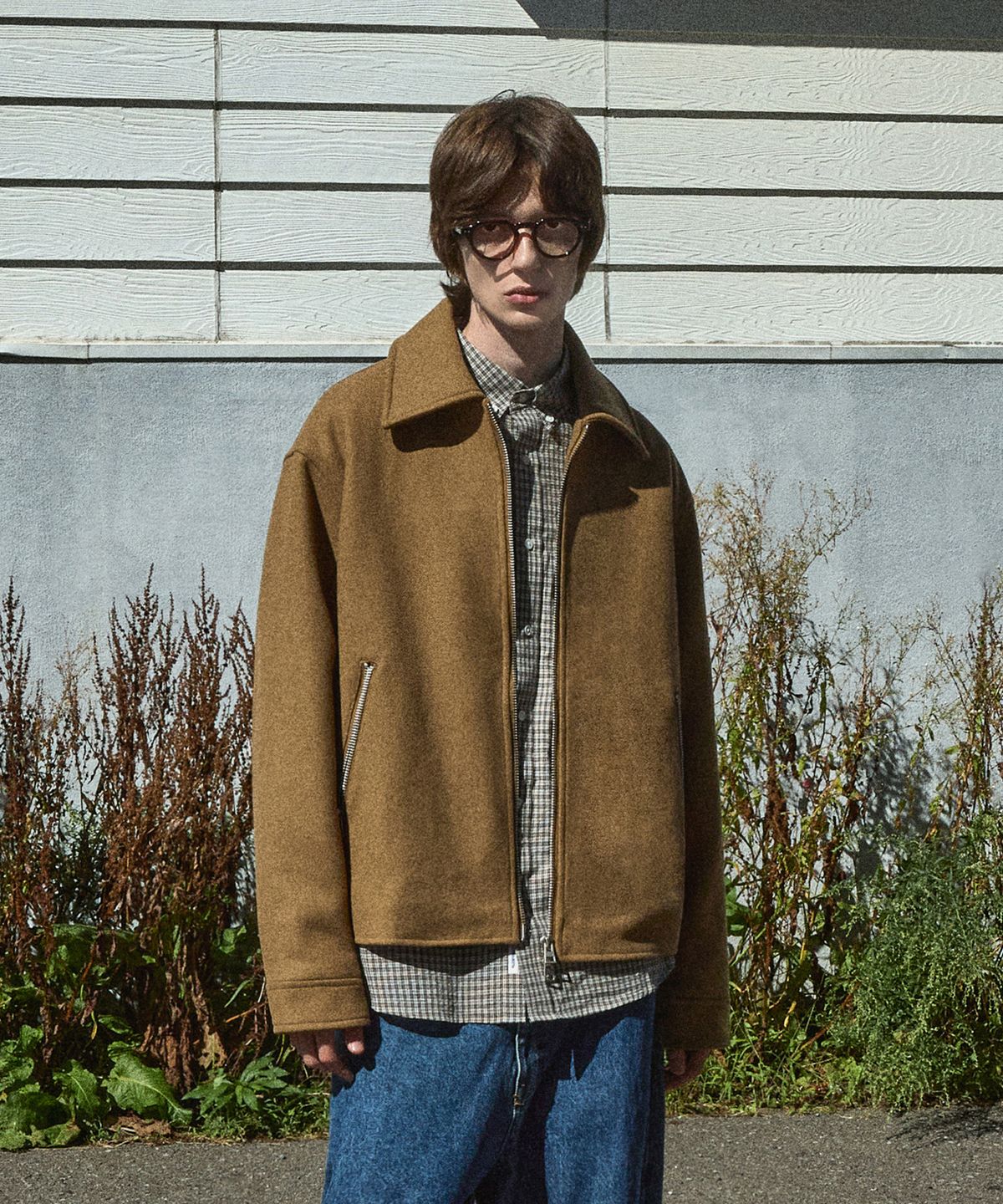 미니멀프로젝트(MINIMALPROJECT) 울 블렌드 블루종 자켓 MCO104[BEIGE]