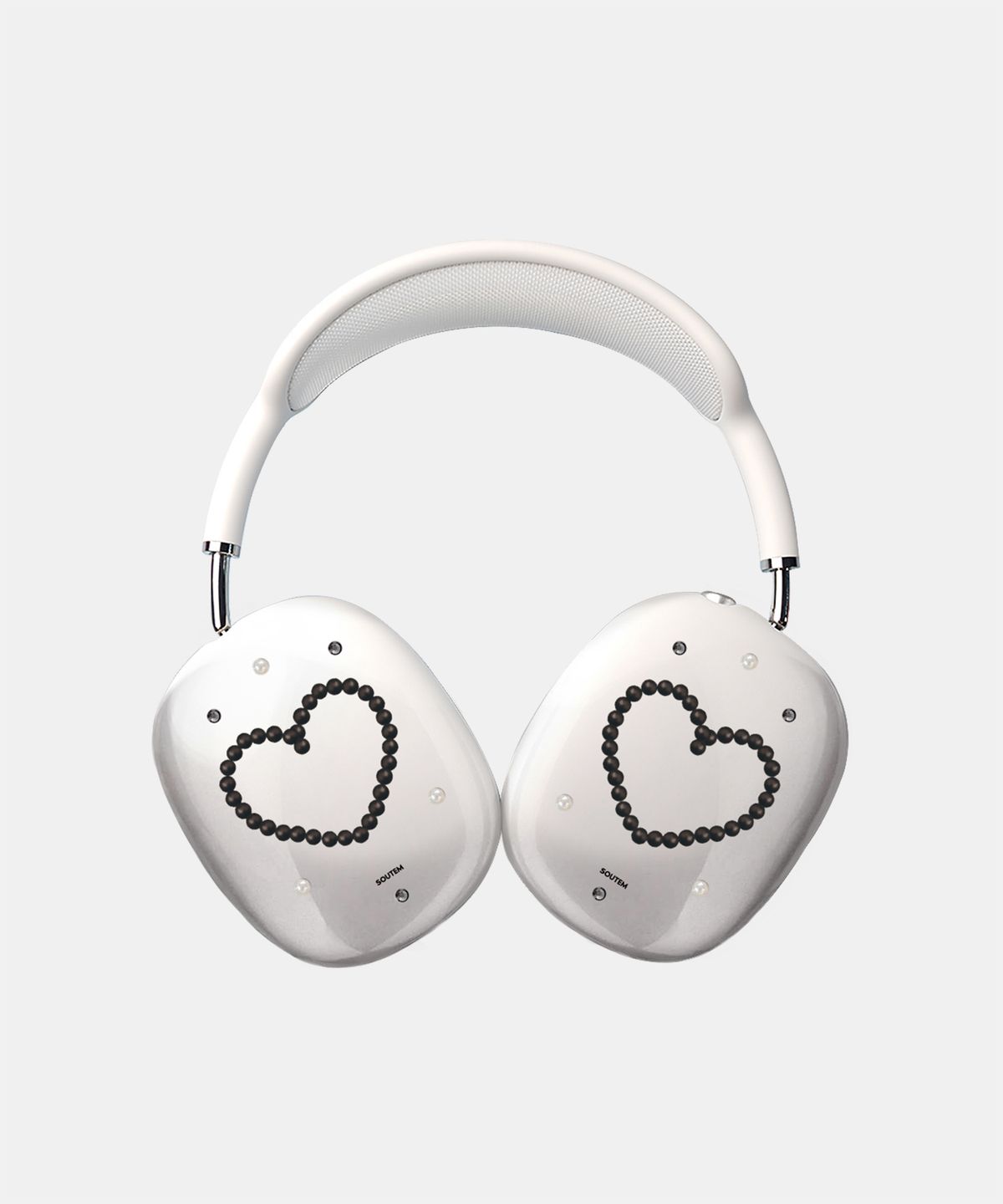 소유템(SOUTEM) Heart Pearl_Airpods Max Clear Case