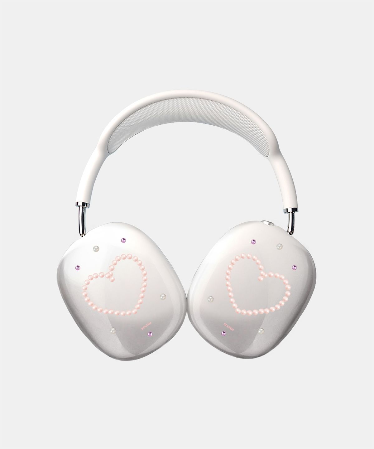 소유템(SOUTEM) Heart Pearl_Airpods Max Clear Case